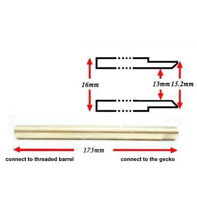 Lizzy Gecko Dart Blaster Upgrade Parts-nerf part-Biu Blaster-gecko 1.0 metal barrel-Biu Blaster