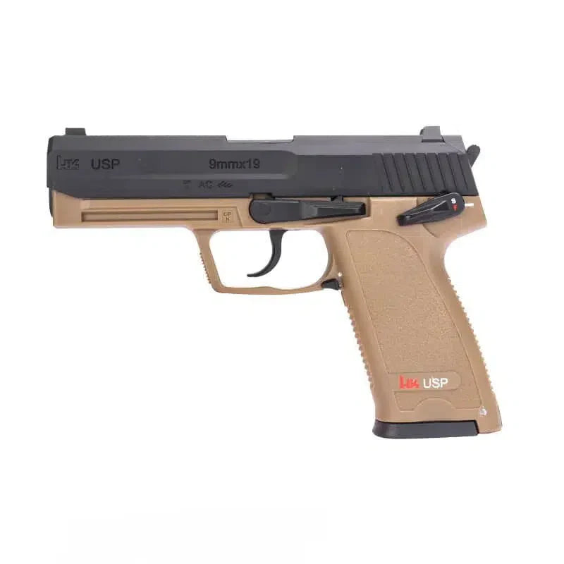 Hanke USP Shell Ejecting Laser Gun-m416 gel blaster-black tan-m416gelblaster