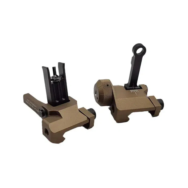 KAC 300 Flip Up Front Rear Backup Iron Sights-m416gelblaster-tan black-m416gelblaster