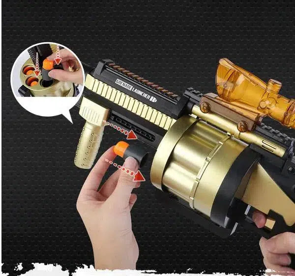 M32 Pump Action Grenade Launcher Foam Blaster-foam blaster-Biu Blaster-Biu Blaster