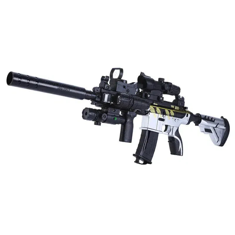 M416 Graffiti Gel Ball Blaster Water Beads Shooter w/ Multiplue Skins-m416gelblaster-white-m416gelblaster