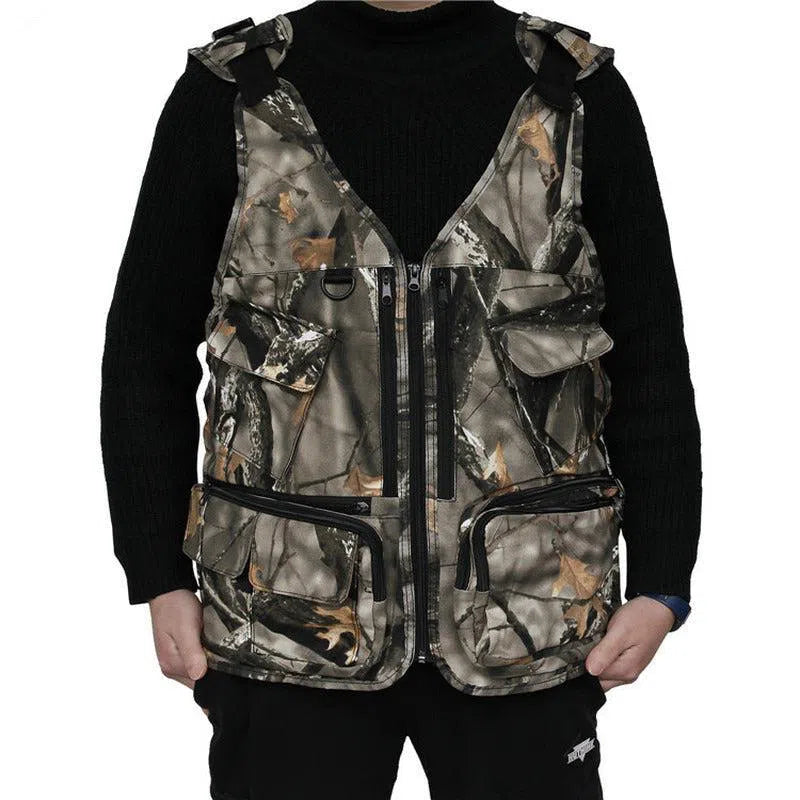 Outdoor Hunting Versatile Camuflage Men CS Cotton Camouflage Tactical Vest Training Field Equipment-tactical gears-Biu Blaster-Uenel