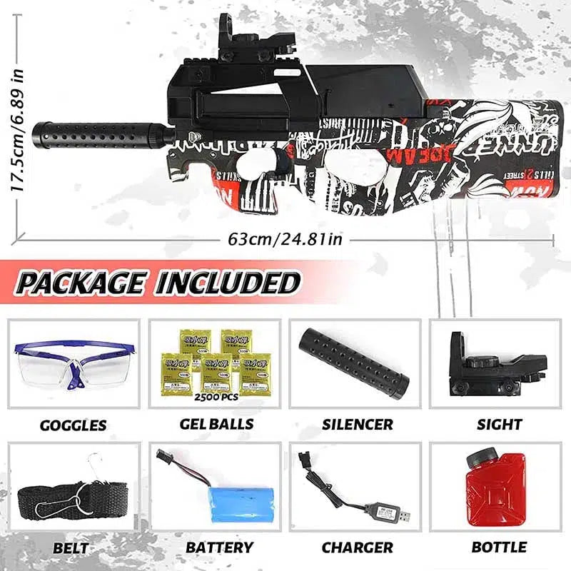 RQ P90 Gel Blaster Electirc Splatter Ball Gun with Multiple Skins-m416gelblaster-m416gelblaster