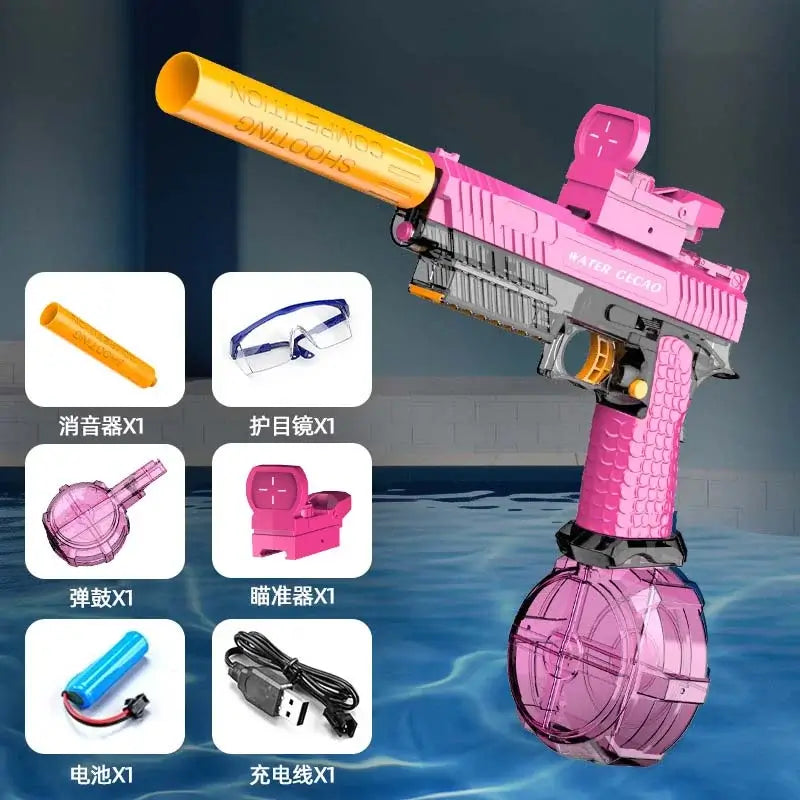 2011 Combat Master Electric Automatic Blowback Water Gun-m416gelblaster-pink-P320GelBlaster