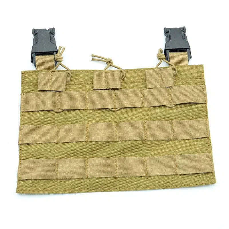 Tactical MOLLE Front Flap Tactical Vest Triple Front Panel-tactical gears-Biu Blaster-b-Uenel